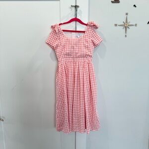 Ivy City Co Briar girls Dress in Pink Gingham